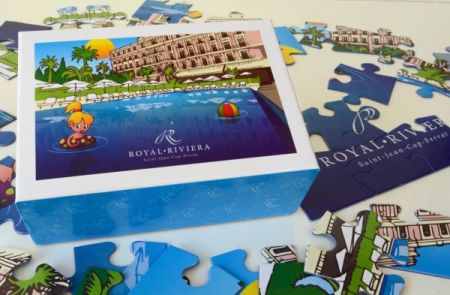 Personalized puzzle with carton box